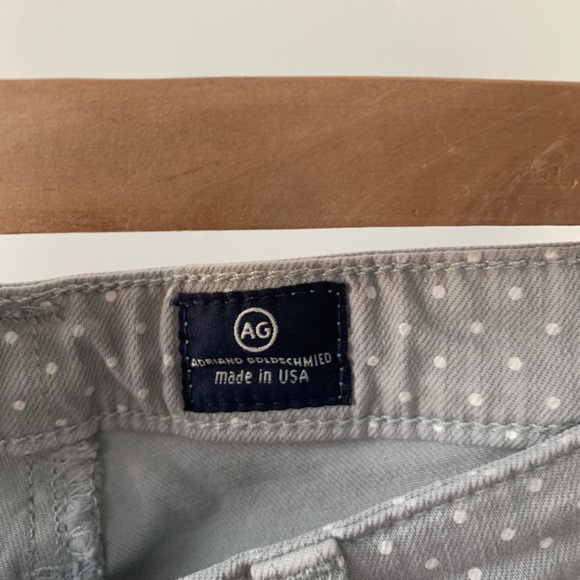 AG Stevie Ankle Jeans in Gray Polka Dot - Picture 5 of 9